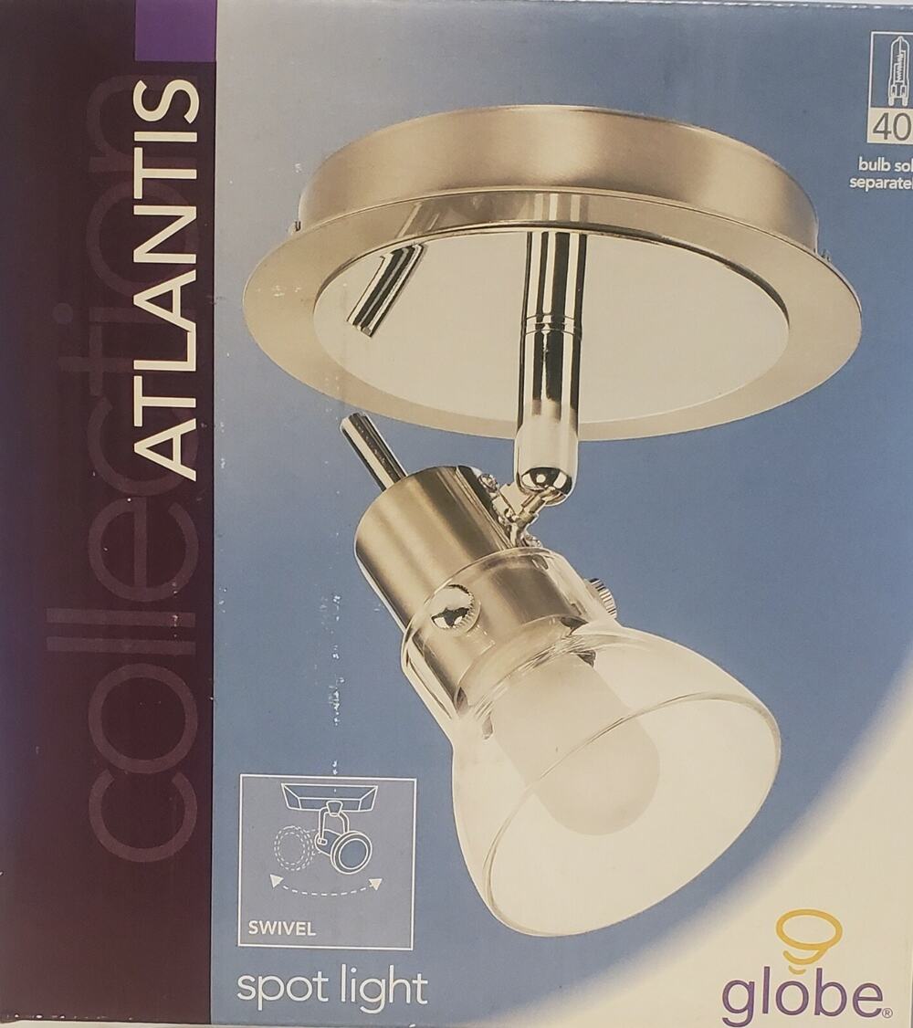 Ceiling Spot Light Multi-Directional Recessed Mirrored Fixture Atlantis Collect.